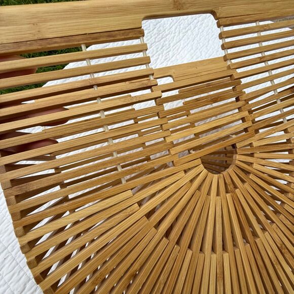 Arc Bag – Boho Wooden Handbag | Half Moon Clutch Purse - Picture 10 of 10